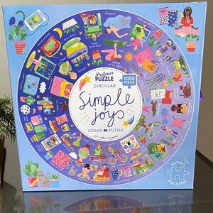 Professor Puzzle Simple Joys Circular Jigsaw Mindfulness Serenity
